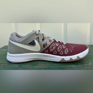 Nike Alabama Crimson Tide Shoes 10.5 University Train Speed 4 Gray Burgundy Mens